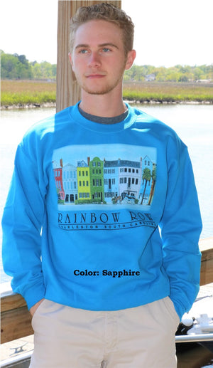 Rainbow Row Crew Neck Sweatshirt